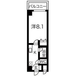 新栄町駅 徒歩5分 2階の物件間取画像